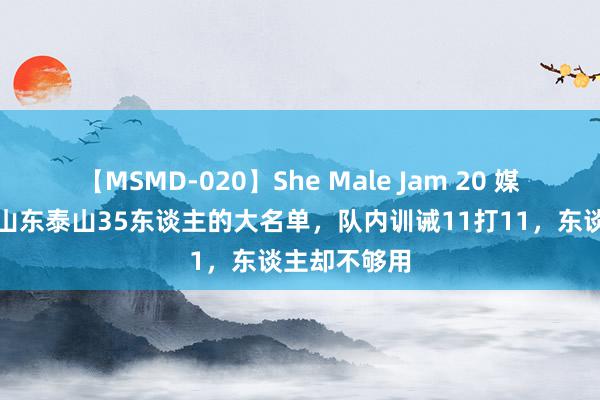 【MSMD-020】She Male Jam 20 媒体东谈主：山东泰山35东谈主的大名单，队内训诫11打11，东谈主却不够用