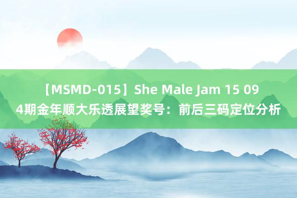 【MSMD-015】She Male Jam 15 094期金年顺大乐透展望奖号：前后三码定位分析