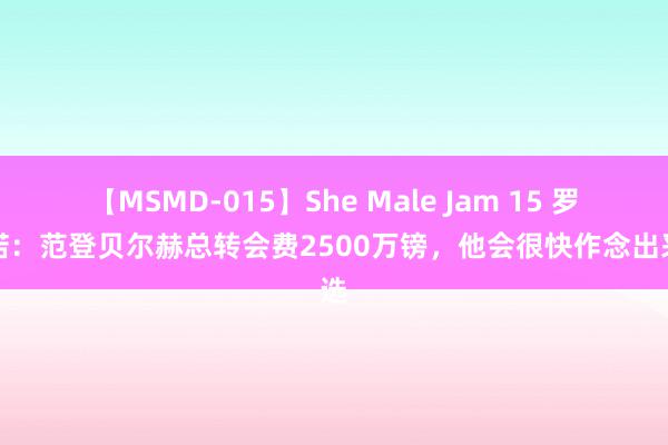 【MSMD-015】She Male Jam 15 罗马诺：范登贝尔赫总转会费2500万镑，他会很快作念出采选