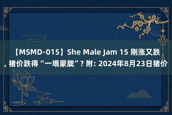 【MSMD-015】She Male Jam 15 刚涨又跌, 猪价跌得“一塌蒙胧”? 附: 2024年8月23日猪价