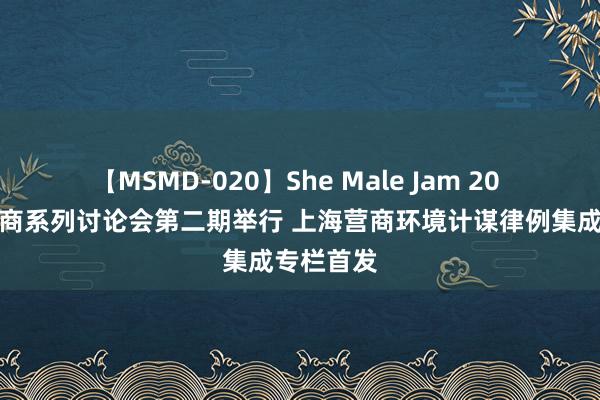 【MSMD-020】She Male Jam 20 大咖聊营商系列讨论会第二期举行 上海营商环境计谋律例集成专栏首发